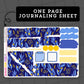 Blue Floral - $3 Thursday - Journaling
