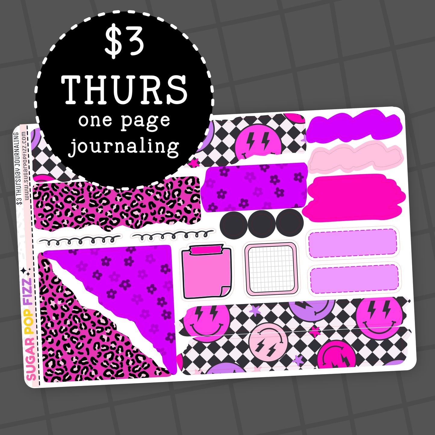 Checkered Smiles - $3 Thursday - Journaling