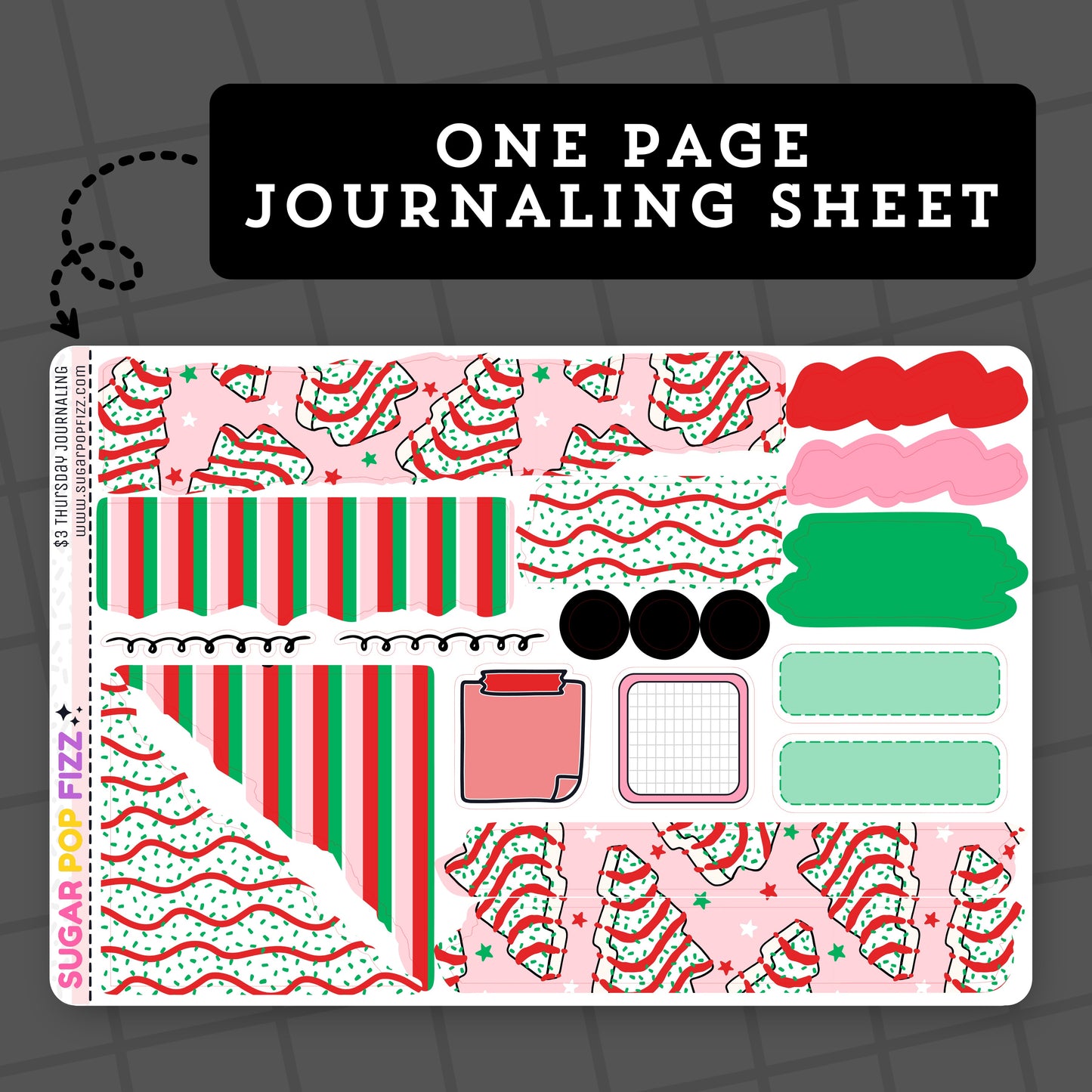 Christmas Tree Cake - $3 Thursday - Journaling