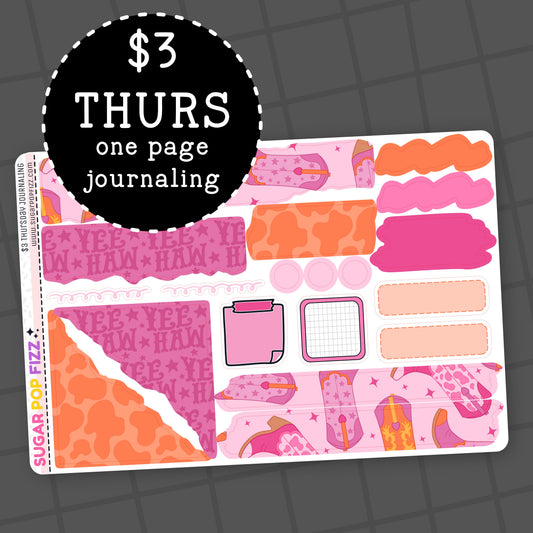 Cowgirl - $3 Thursday - Journaling