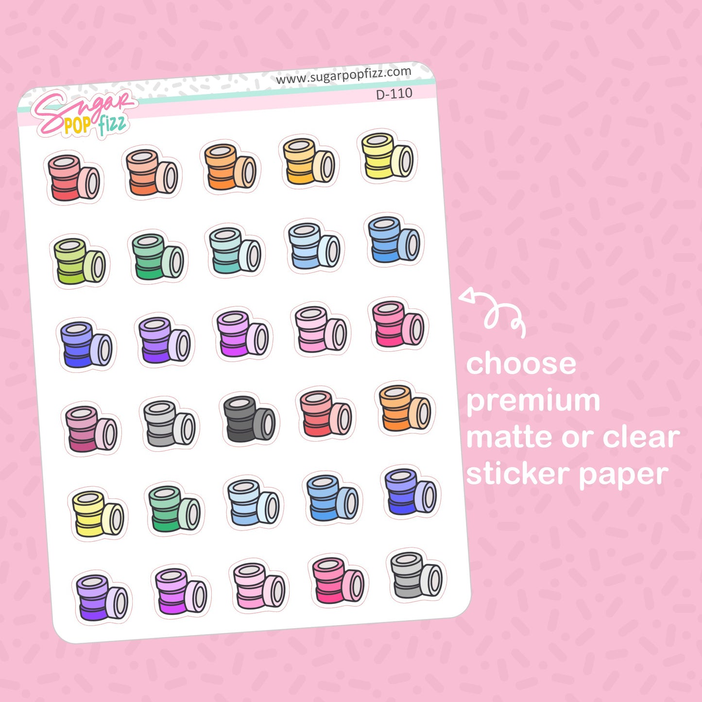 Washi Doodle Stickers - D110