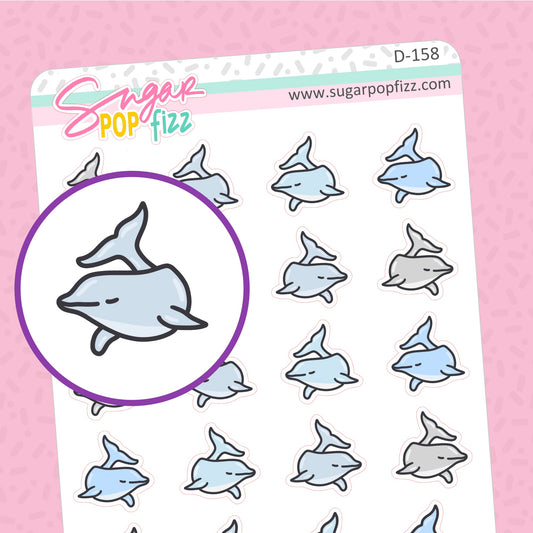 Dolphin Doodle Stickers - D158