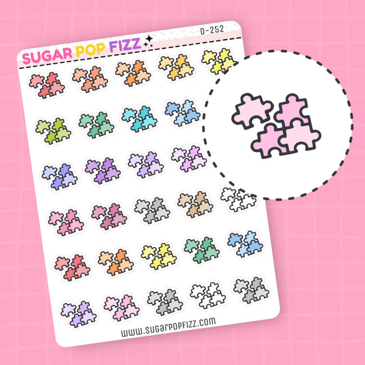 Puzzle Doodle Stickers - D252