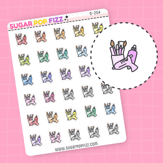 Get Crafty Doodle Stickers - D254