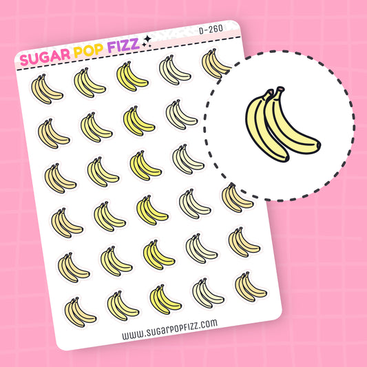 Bananas Doodle Stickers - D260