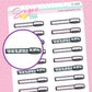Winter Washi Doodle Stickers - D269