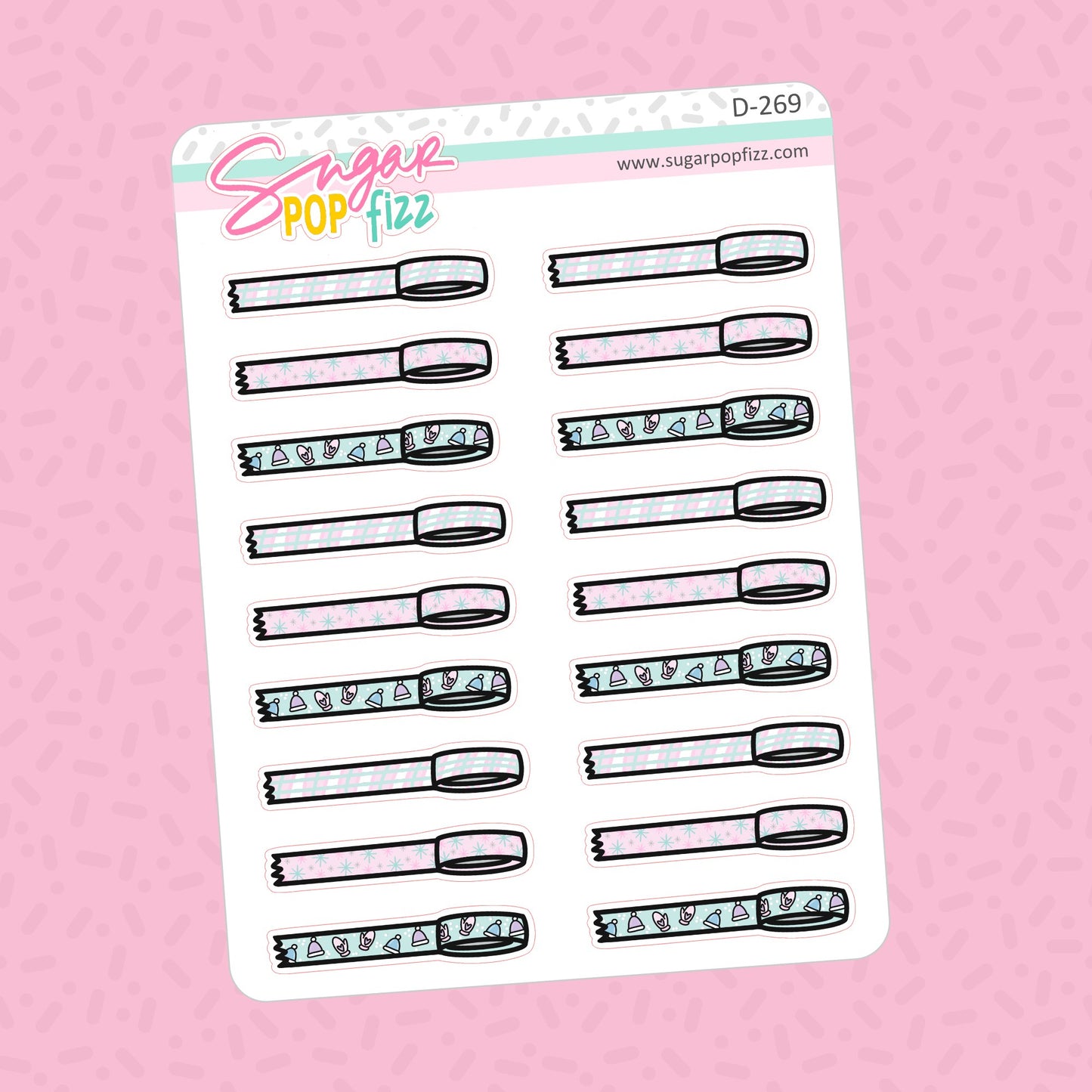 Winter Washi Doodle Stickers - D269 - RETIRING 12/6