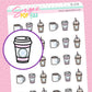 Winter Coffee Doodle Stickers - D279 - RETIRING 12/6