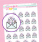 Winter Happy Mail Doodle Stickers - D280b - RETIRING 12/6