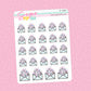 Winter Happy Mail Doodle Stickers - D280b