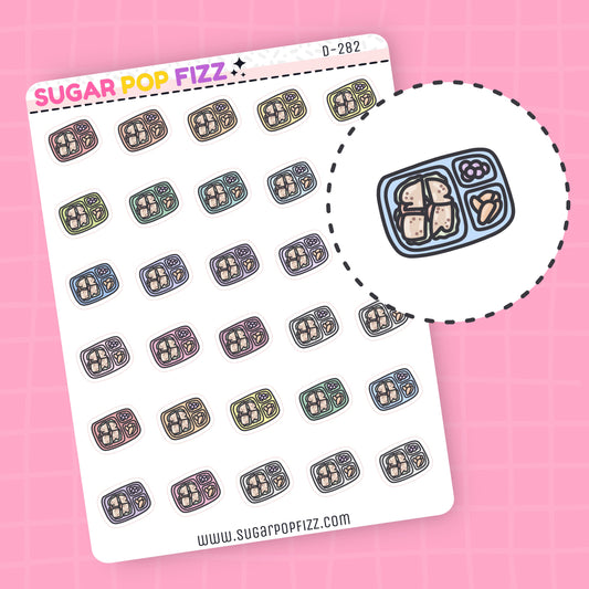 School Lunch Doodle Stickers - D282