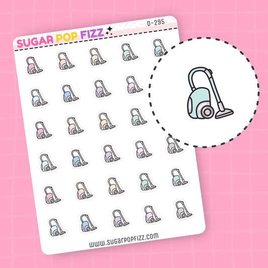Vacuum Doodle Stickers - D295