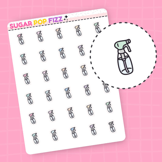 Spray Bottle Doodle Stickers - D303