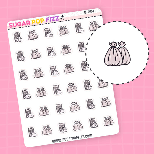 Trash Doodle Stickers - D304