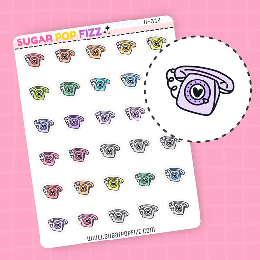Phone Doodle Stickers - D314