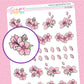 Cherry Blossoms Doodle Stickers - D315b