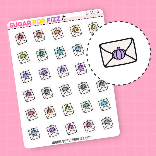 Fall Happy Mail Doodle Stickers (2 options) - D317