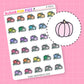 Pumpkins Doodle Stickers (2 options) - D319