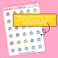 Pumpkins Doodle Stickers (2 options) - D319