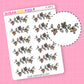 Fall Leaves Divider Doodle Stickers (2 sizes) - D320