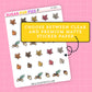 Fall Leaves & Acorns Doodle Stickers - D321