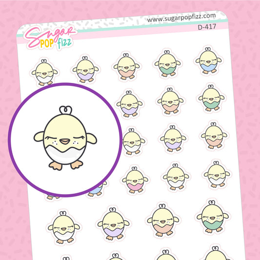 Chick Doodle Stickers - D417