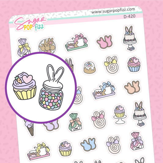Easter Sampler Doodle Stickers - D420