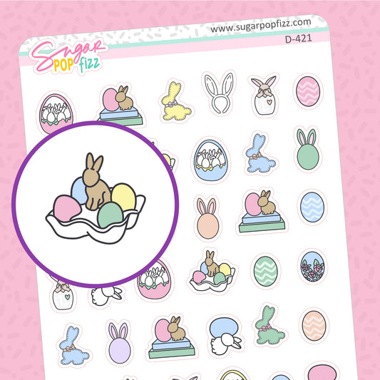 Easter Sampler Doodle Stickers - D421
