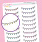 Bunting Banner Doodle Stickers - D423