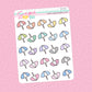 Beach Umbrella Doodle Stickers - D551