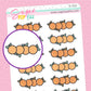Oranges Divider Doodle Stickers - D555