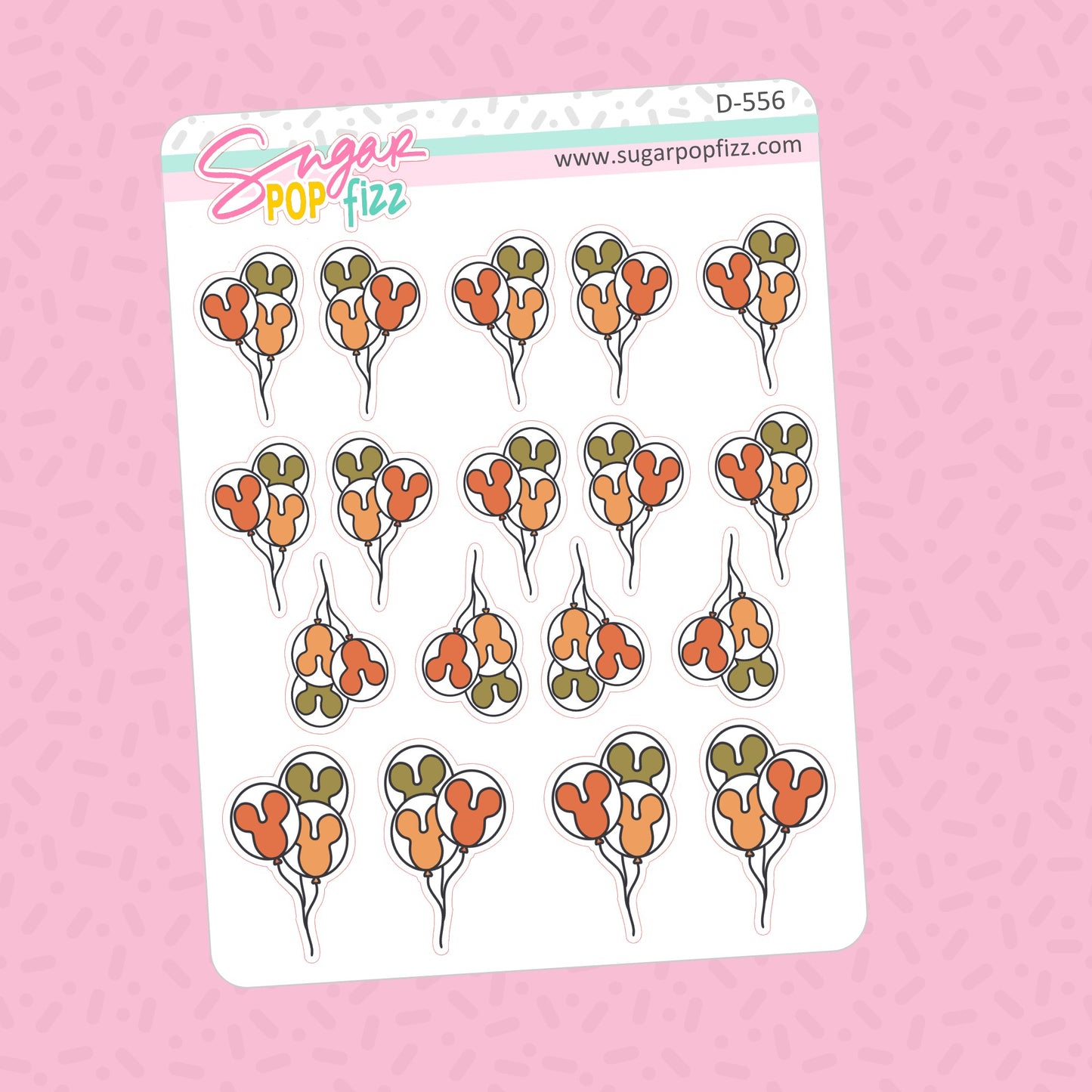 Hello Sunshine Magical Balloons Doodle Stickers - D556