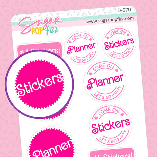 Hi Stickers! Doodle Stickers - D570