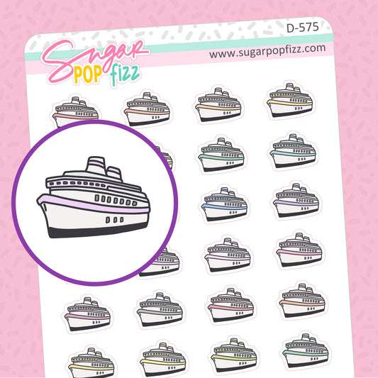 Cruise Doodle Stickers - D575
