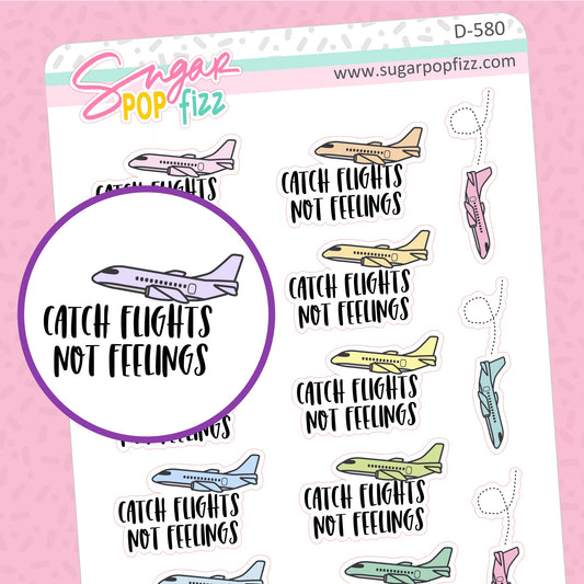 Catch Flights Doodle Stickers - D580