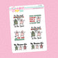 Christmas Tree Cake Quotes Doodle Stickers - D592