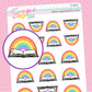 Rainbow Book Doodle Stickers - D602 - RETIRING 12/6