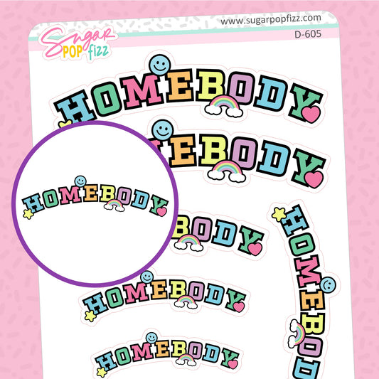 Homebody Doodle Stickers - D605