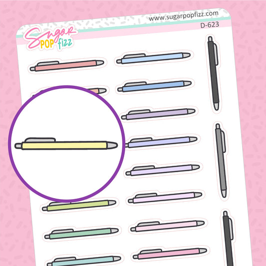 Pen Divider Doodle Stickers - D623