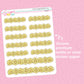 Yellow Daisies Dividers Doodle Stickers - D627