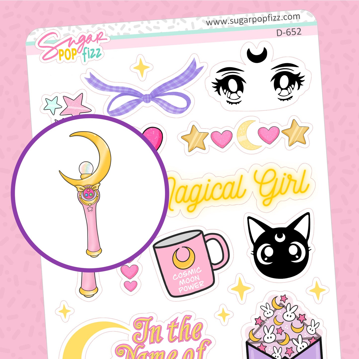 Moonie Magic 1 Doodle Stickers - D652