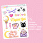 Moonie Magic 1 Doodle Stickers - D652