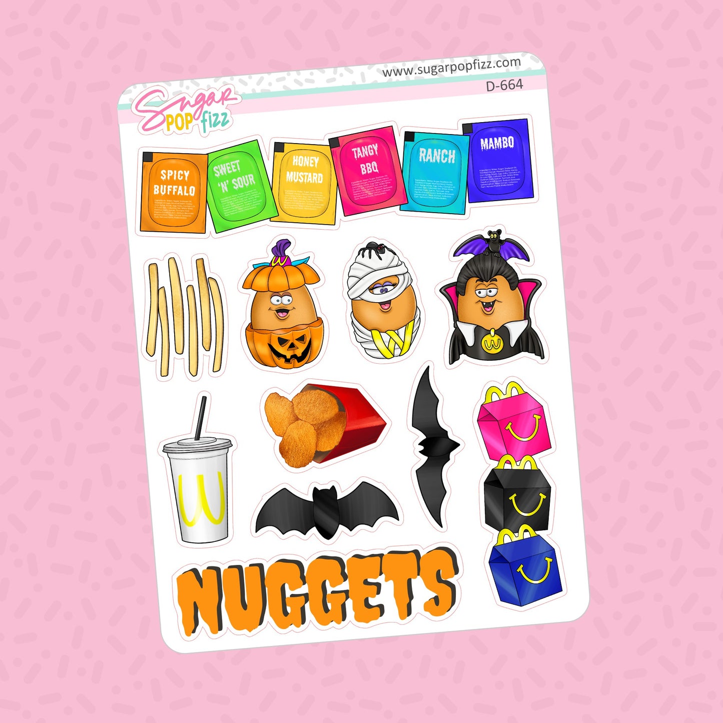 Halloween Nuggets 2 Doodle Stickers - D664