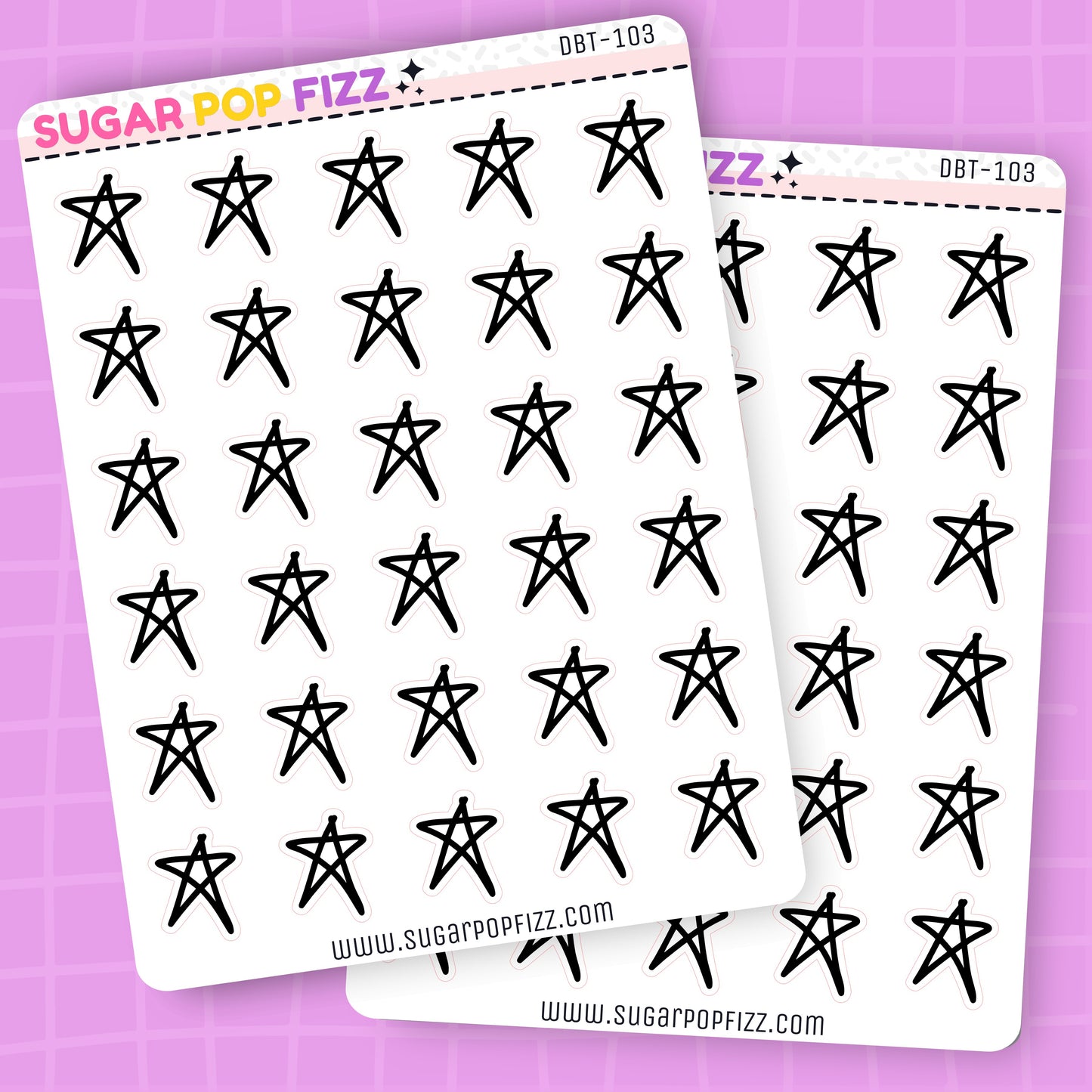Alt Stars Deco Stickers - DBT103