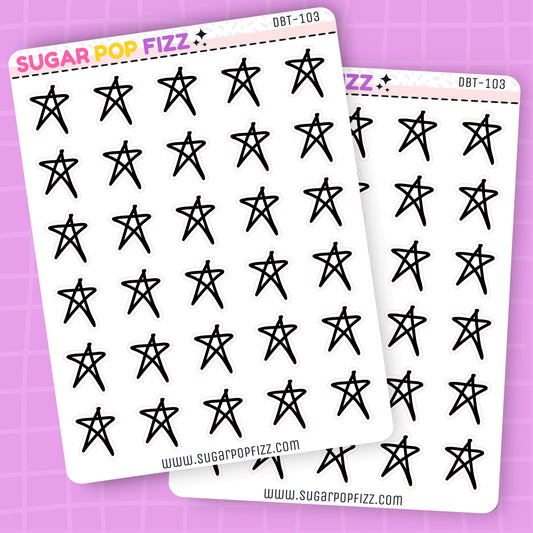 Alt Stars Deco Stickers - DBT103