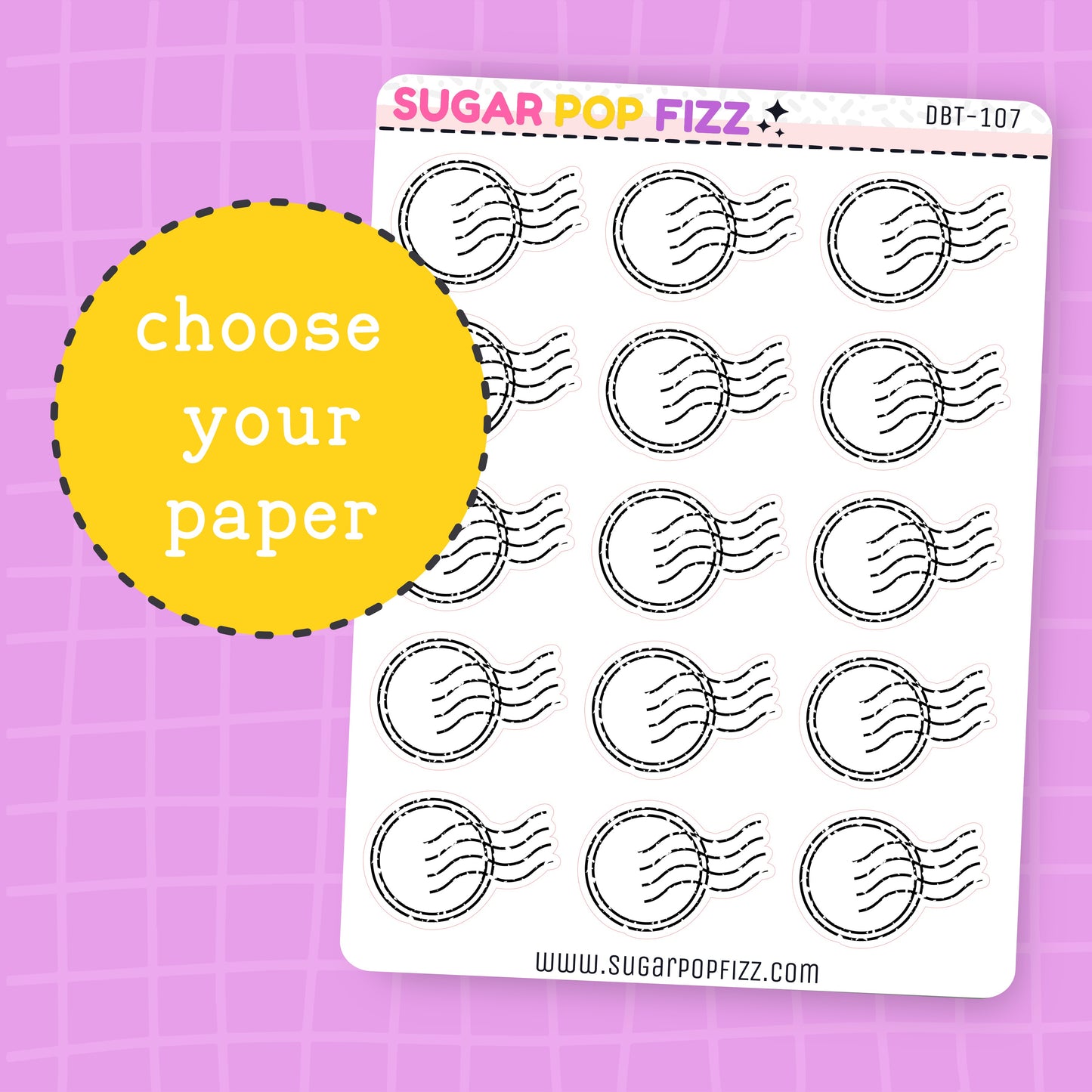 Postage Deco Stickers - DBT107