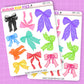 Assorted Bows Deco Stickers - DBT121