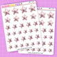 Puffy Rose Gold Stars Deco Stickers - DBT129
