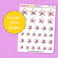 Puffy Rose Gold Stars Deco Stickers - DBT129