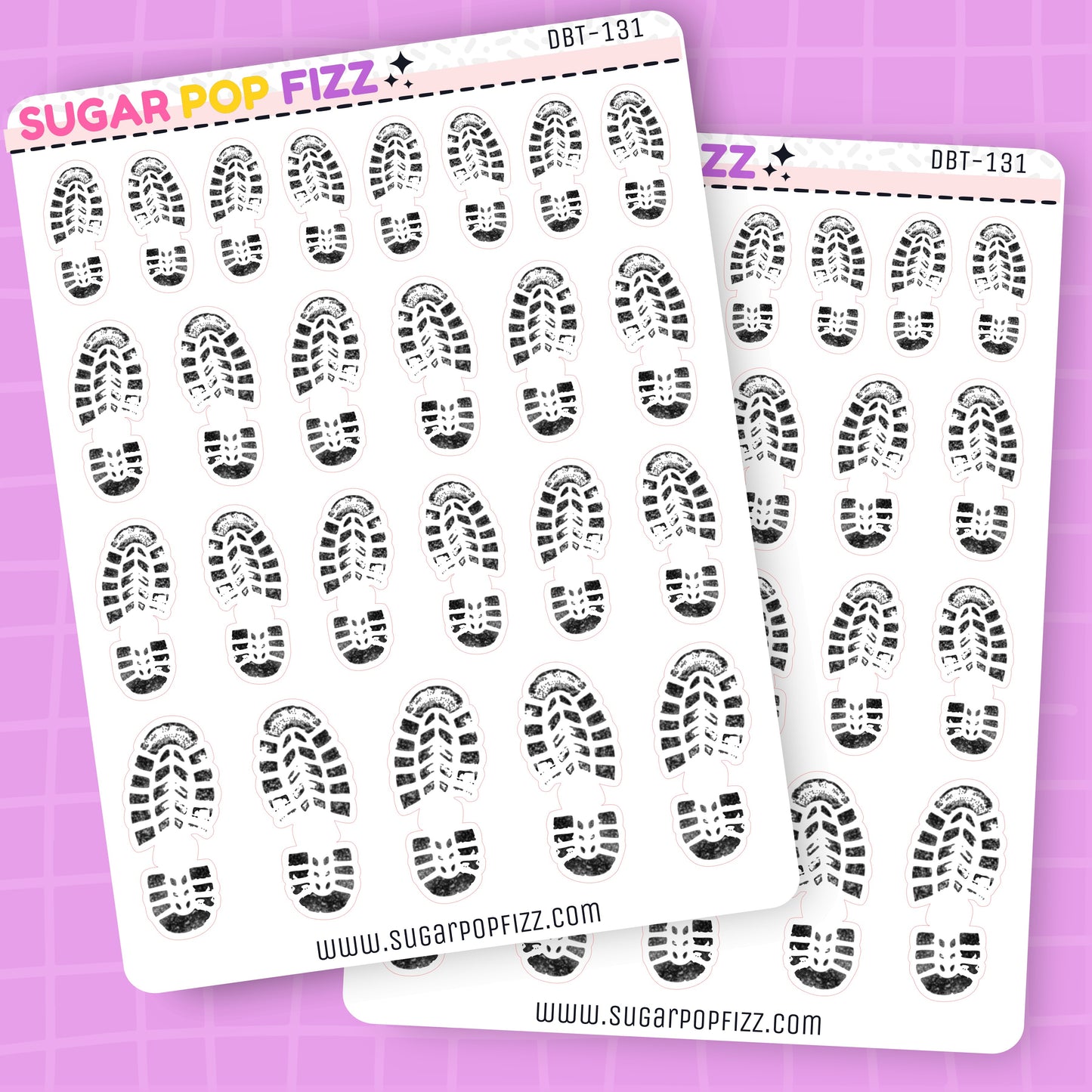 Boot Prints Deco Stickers - DBT131